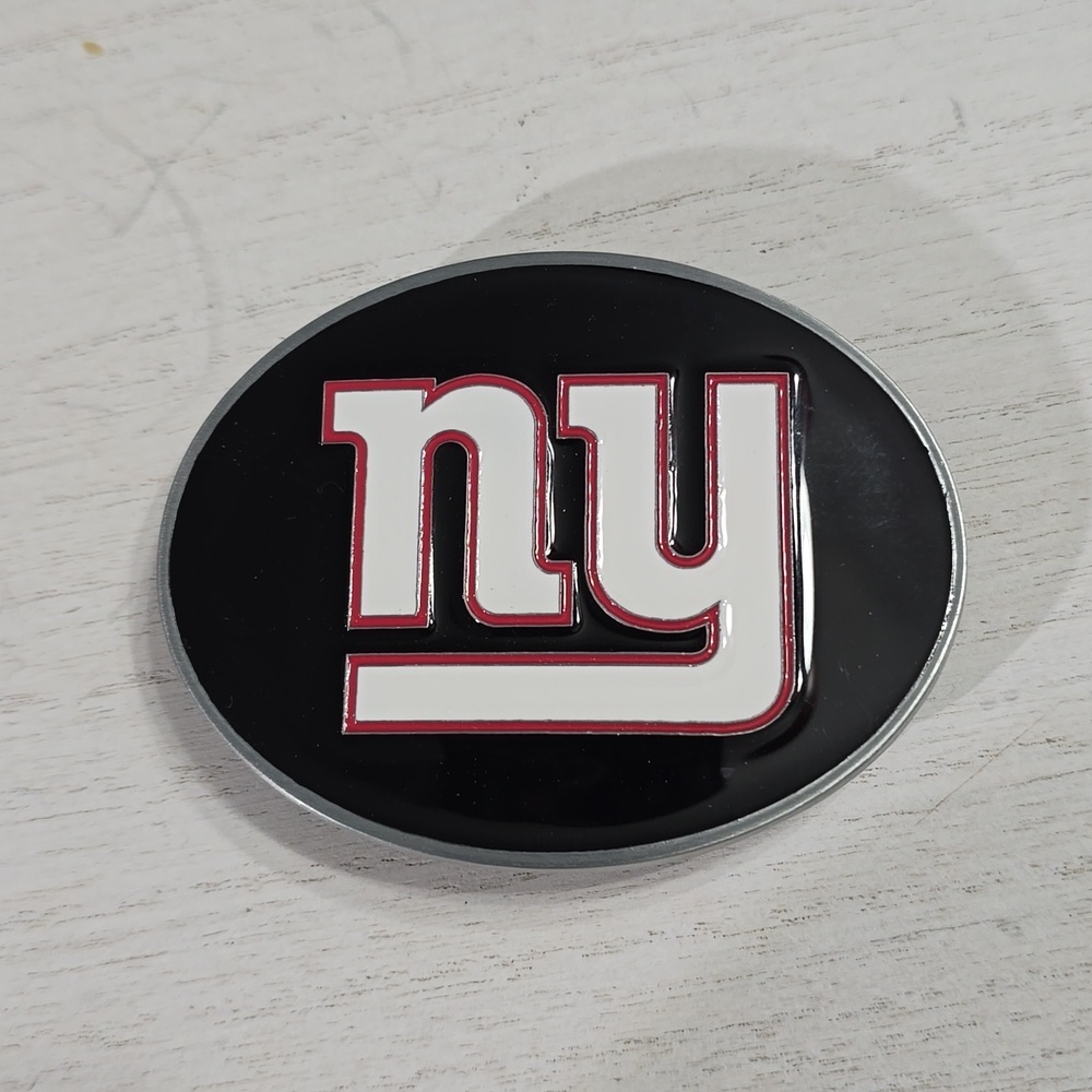 New York Giants NFL Officially Licensed Enamel & Pewter Belt Buckle